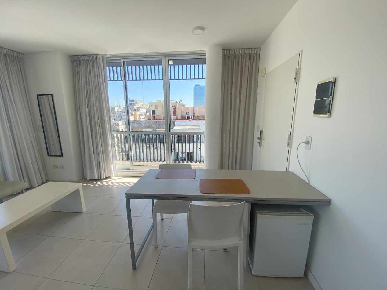 Departamento Amoblado en Congreso - Monoambiente Grande con doble Balcon. 