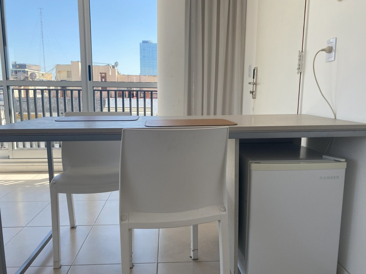 Departamento Amoblado en Congreso - Monoambiente Grande con doble Balcon. 