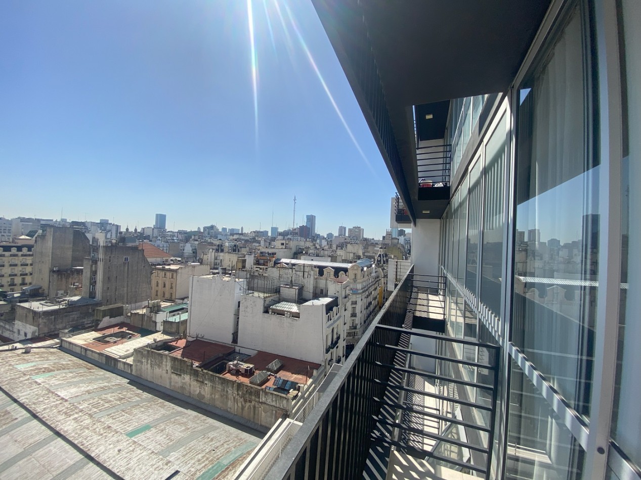 Departamento Amoblado en Congreso - Monoambiente Grande con doble Balcon. 